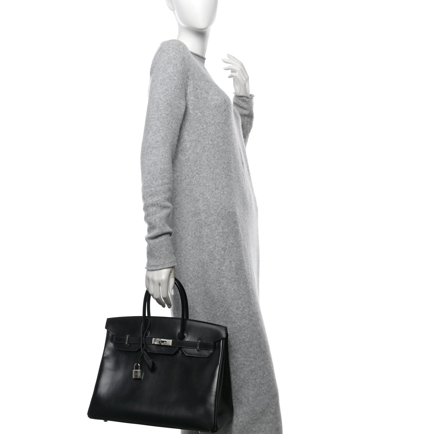 Box Guilloche Birkin 35 Black