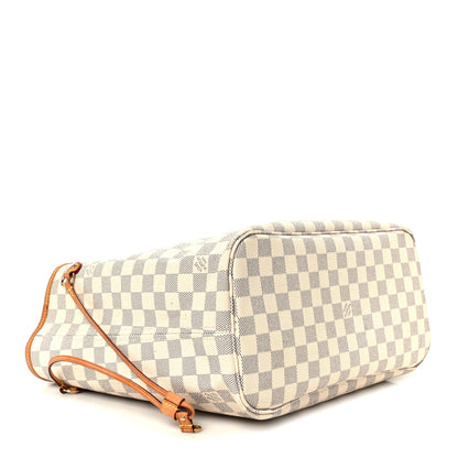 Louis Vuitton Damier Azur Neo Neverfull MM Rose Ballerine 3 of 15