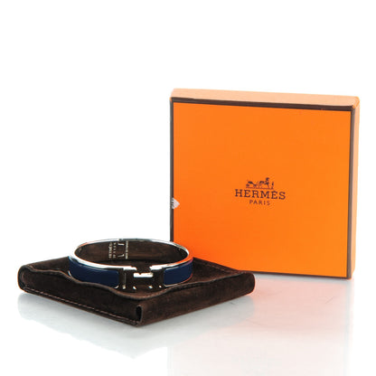 Hermes Narrow Enamel Clic Clac H Bracelet PM Bleu Biarritz 6 of 6