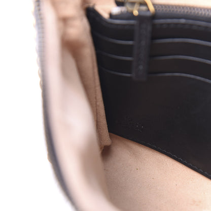 Gucci Calfskin Matelasse Mini GG Marmont Chain Bag Black 9 of 11