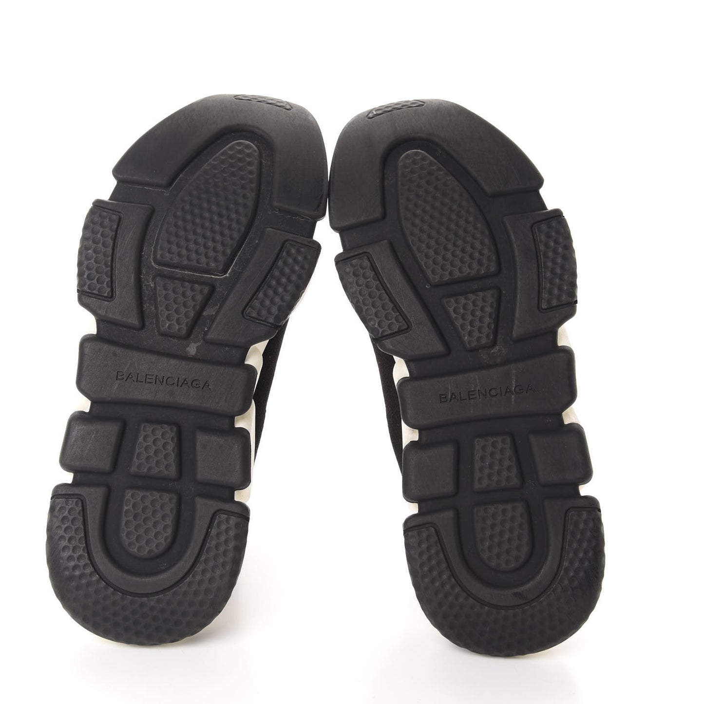 Ribbed Effect Knit Hi Speed Sneakers 40 Black Bleu