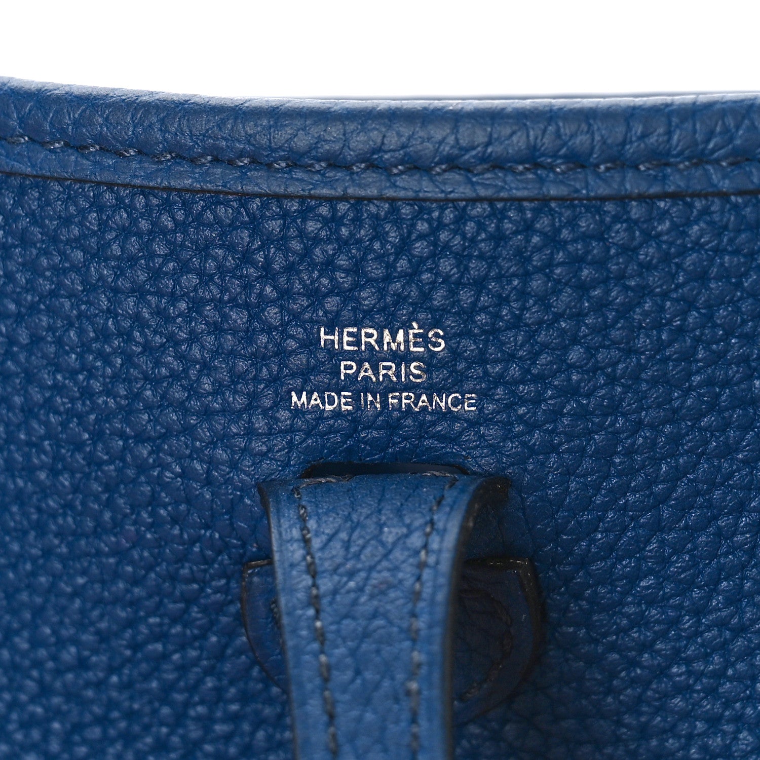 Hermes Taurillon Clemence Zigzag Evelyne TPM Bleu Saphir Bleu Zellige Indigo Black 6 of 9