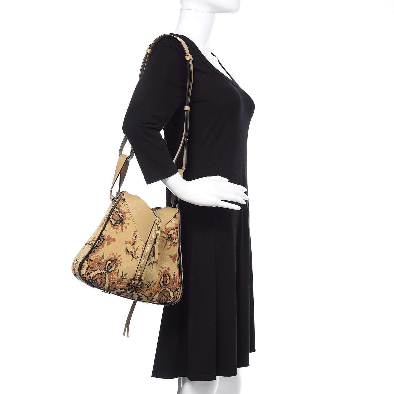 Loewe Suede Tapestry Small Hammock Shoulder Bag Multicolor 2 of 9