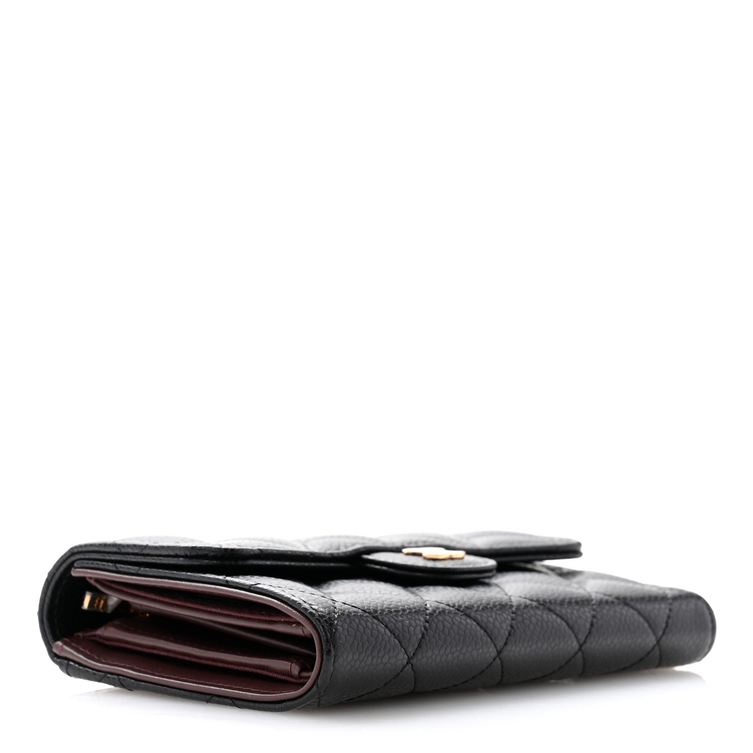 Chanel Caviar Quilted Medium Flap Wallet Black 8 of 17
