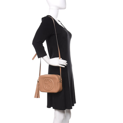 Gucci Pebbled Calfskin Small Soho Disco Bag Camelia 2 of 12