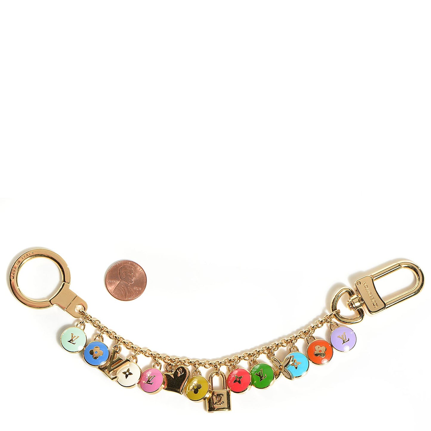 Pastilles Key Chain Bag Charm Multicolor