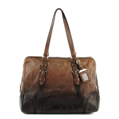 Prada Glace Calf Shoulder Bag Ardesia Fumo 1 of 11