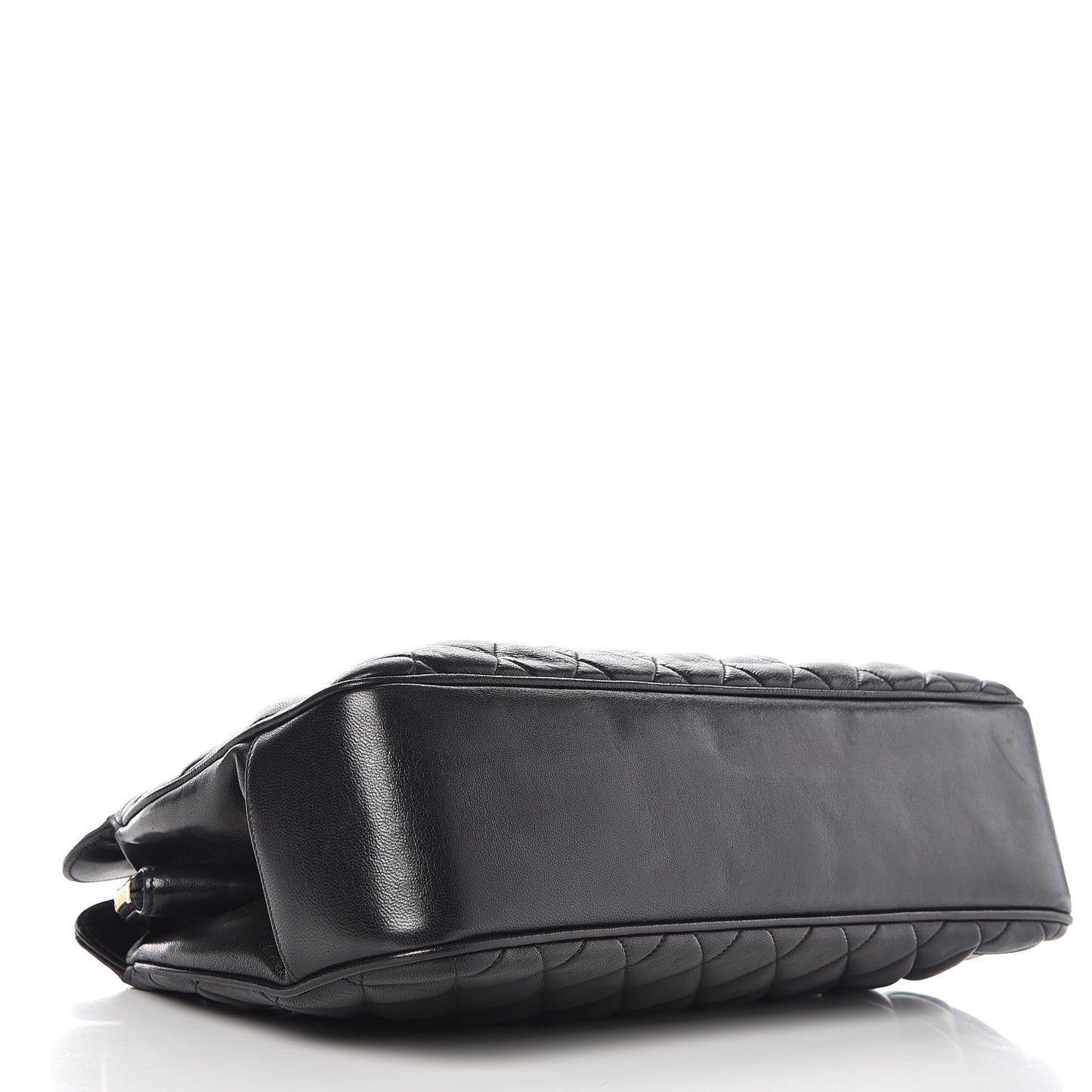 Lambskin Quilted Shoulder Bag Black