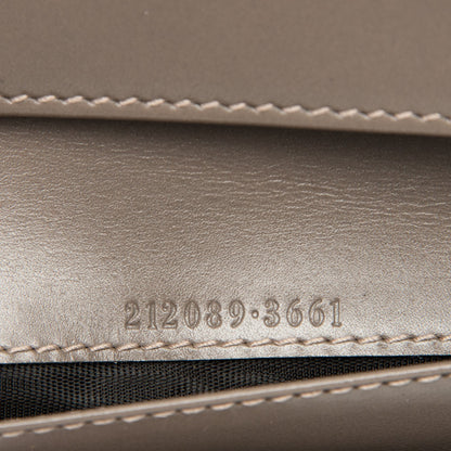 Gucci GG Supreme Monogram Icon Bar Continental Flap Wallet Beige Ebony Grigio 8 of 8