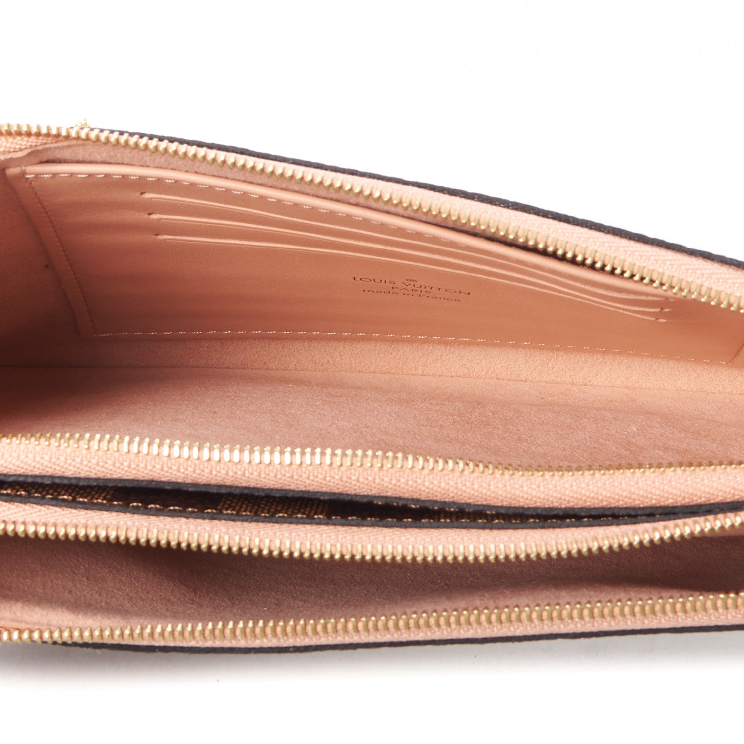 Louis Vuitton Damier Ebene Double Zip Pochette 8 of 9