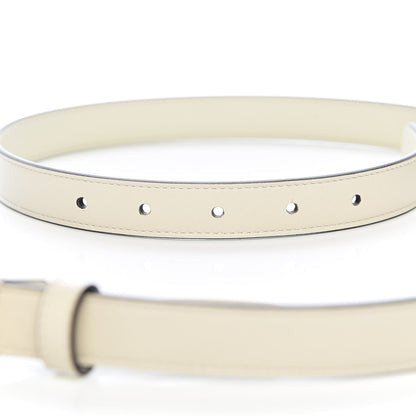 Gucci Calfskin Double G 20mm Belt 80 32 Mystic White 5 of 6