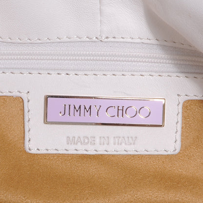 Jimmy Choo Leather Perforated Bree Bag White 6 of 6