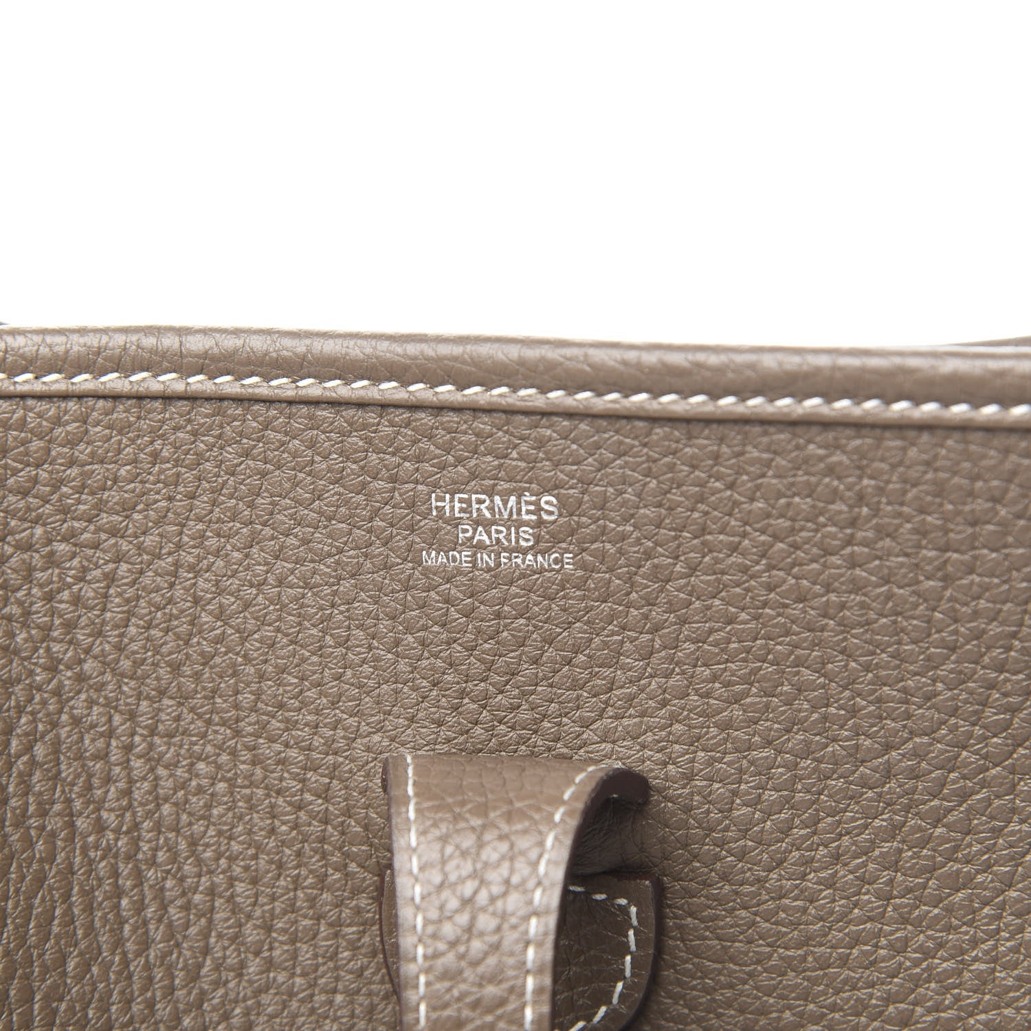 Hermes Taurillon Clemence Evelyne III PM Etoupe 6 of 10