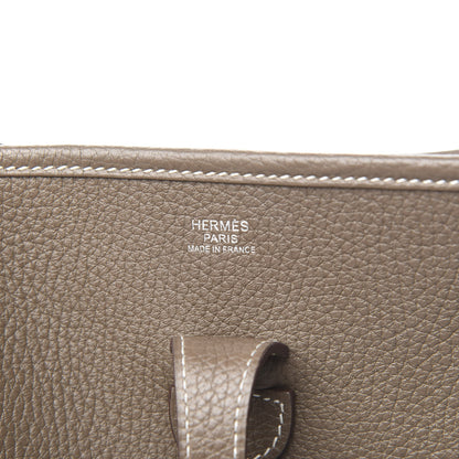 Hermes Taurillon Clemence Evelyne III PM Etoupe 6 of 10