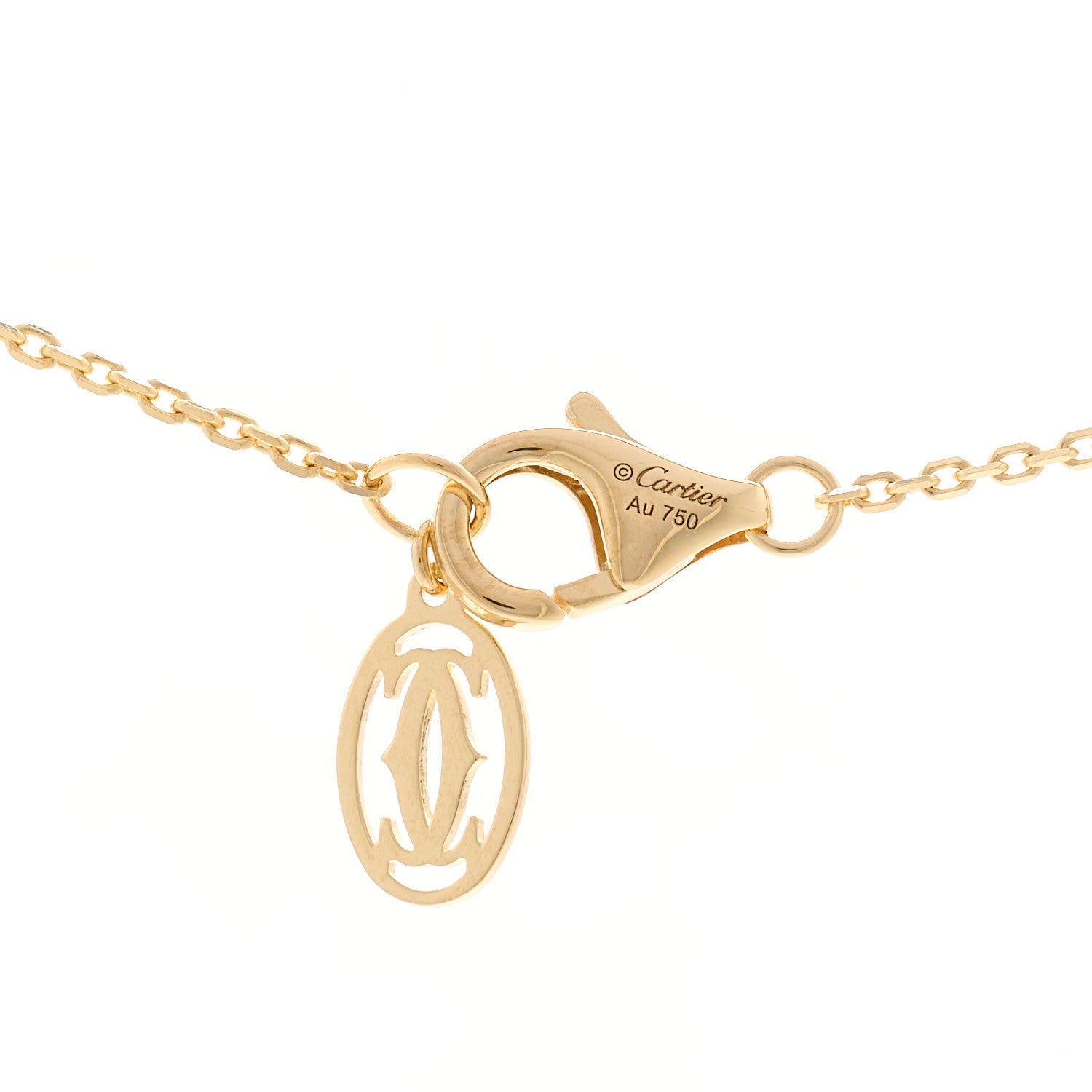 Cartier 18K Yellow Gold Diamond XS D'Amour Pendant Necklace 4 of 5