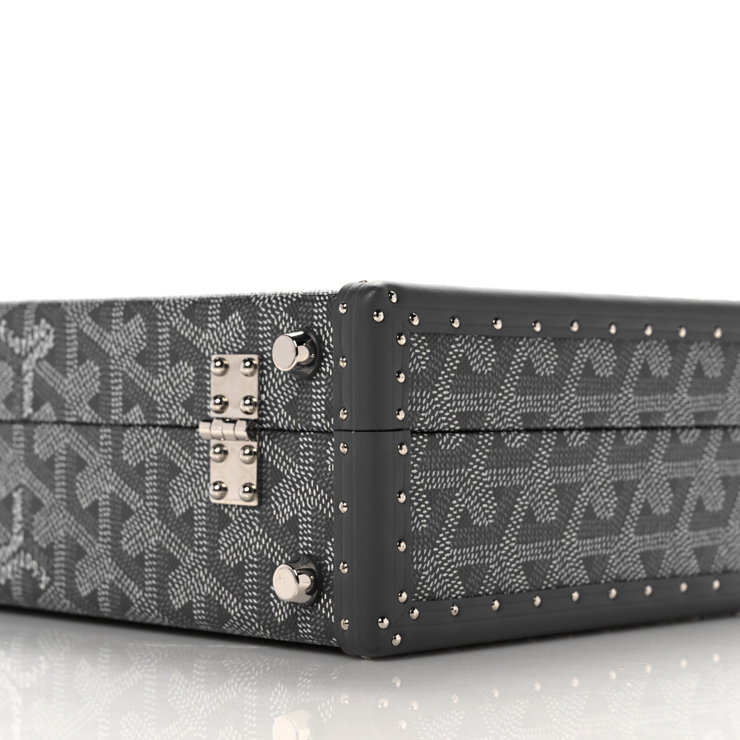 Goyard Goyardine Grand Hotel Trunk Bag Grey 9 of 10
