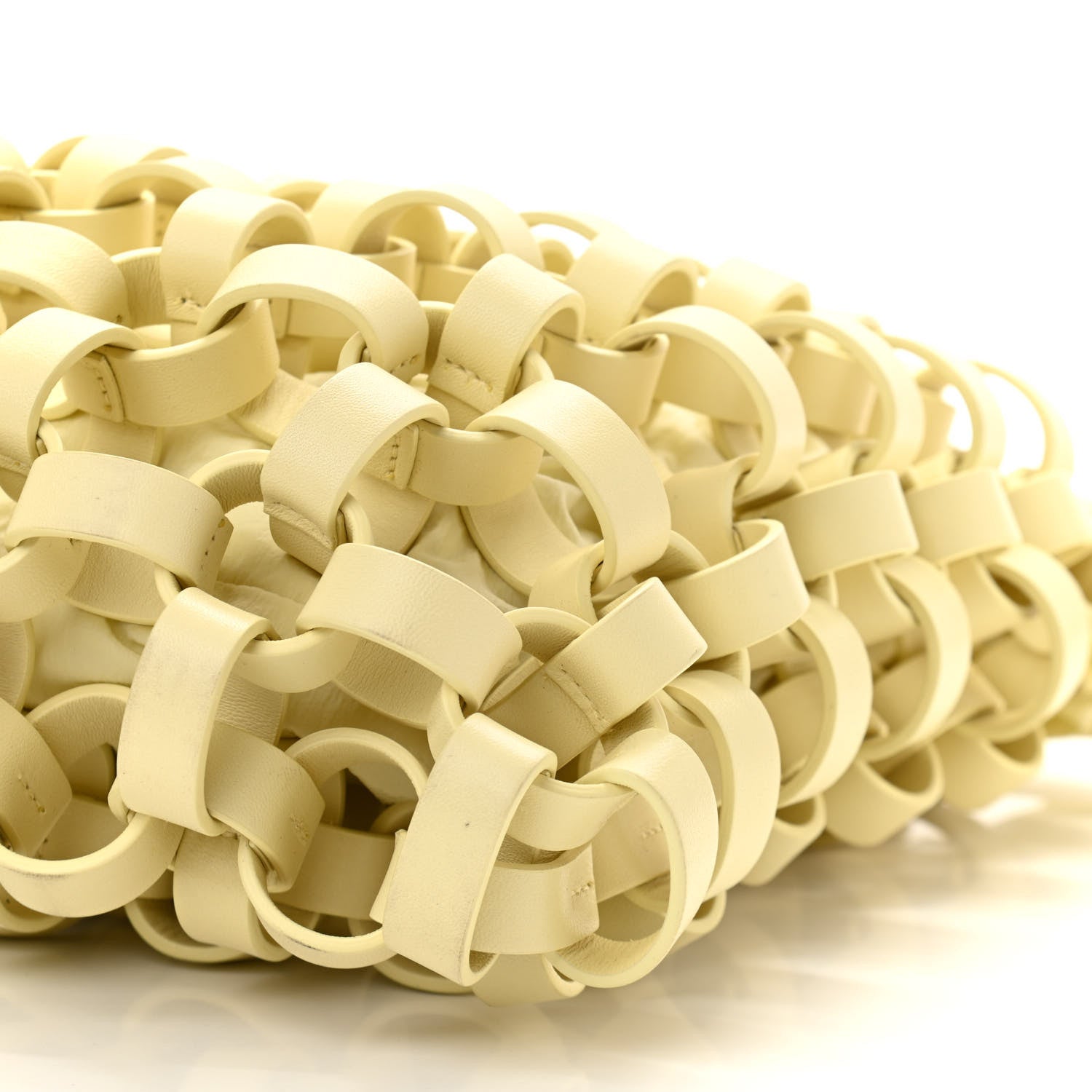 Bottega Veneta Lambskin Intrecciato Drawstring Shopper Tote Buttercup Yellow 10 of 10