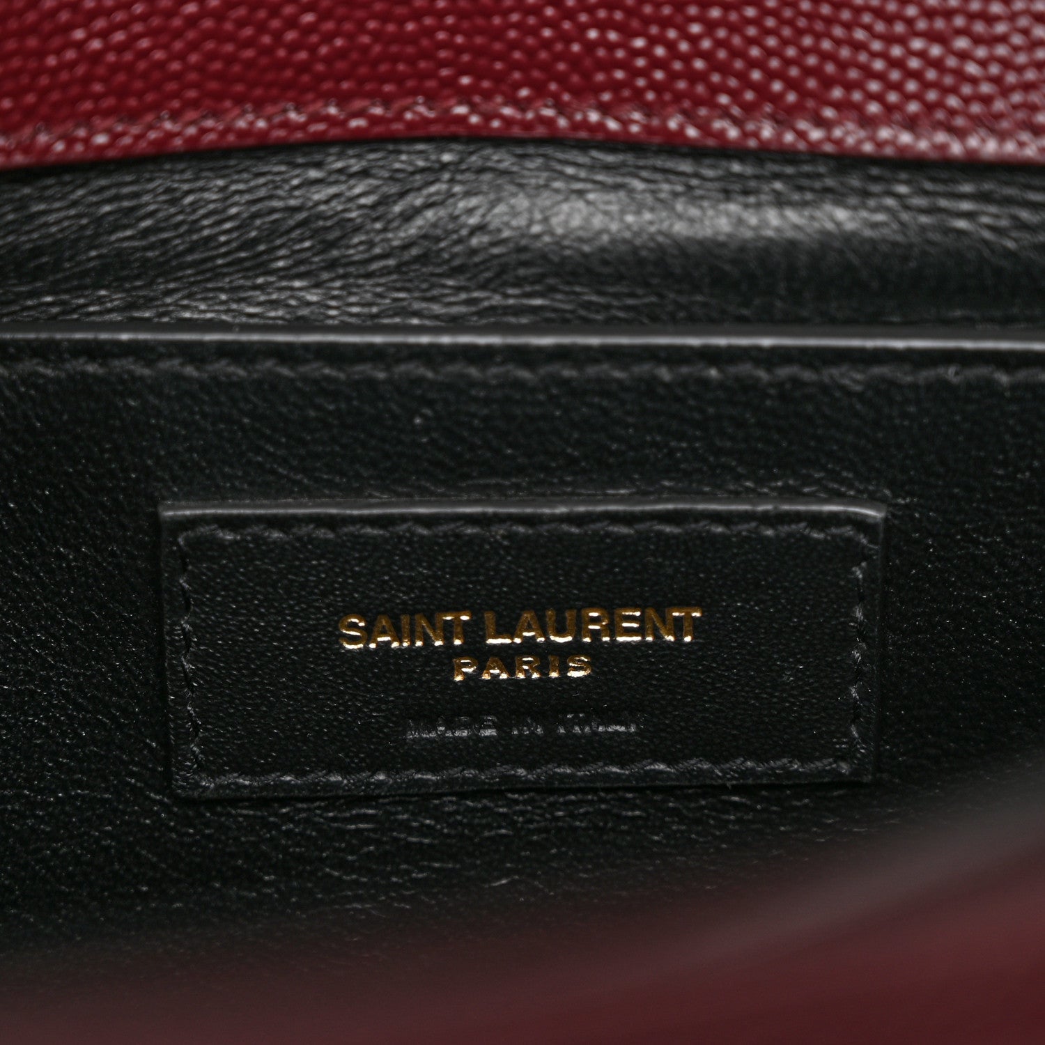 Saint Laurent Grain de Poudre Medium Classic Monogram Cassandra Top Handle Rouge Legion 6 of 10
