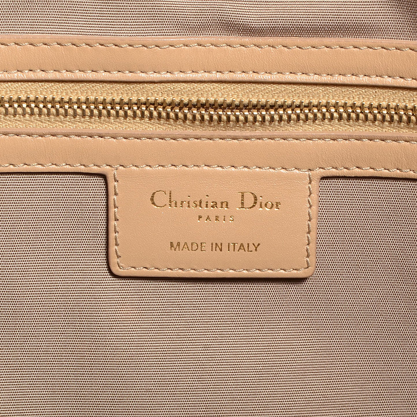 Coated Canvas Cannage Medium Panarea Tote Beige