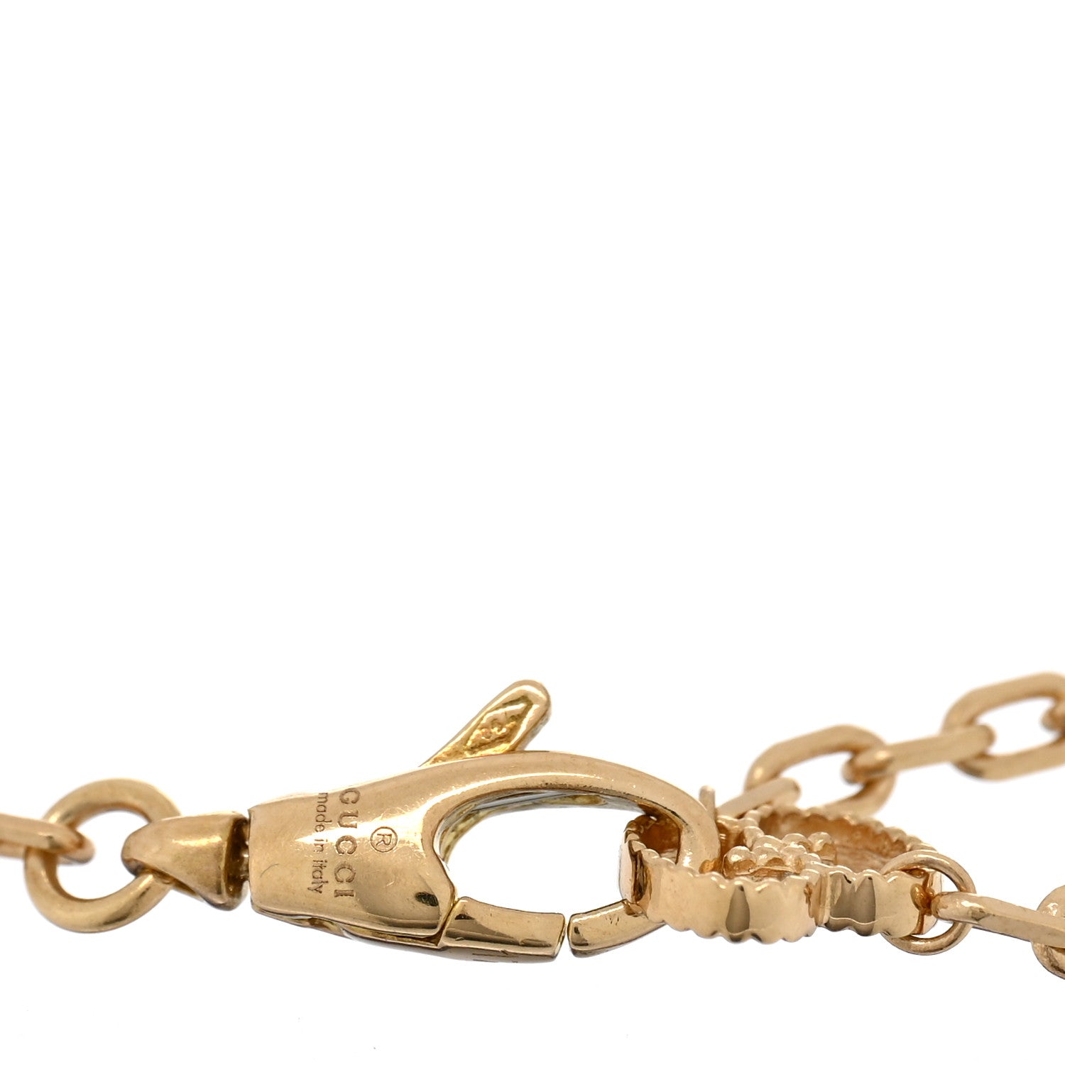 Gucci 18K Yellow Gold Diamond Black Onyx Le Marche des Merveilles Feline Bracelet 3 of 3