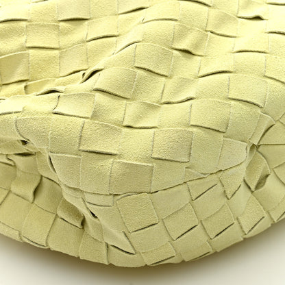 Bottega Veneta Suede Calfskin Intrecciato Teen Jodie Hobo Lemon Wash 7 of 8