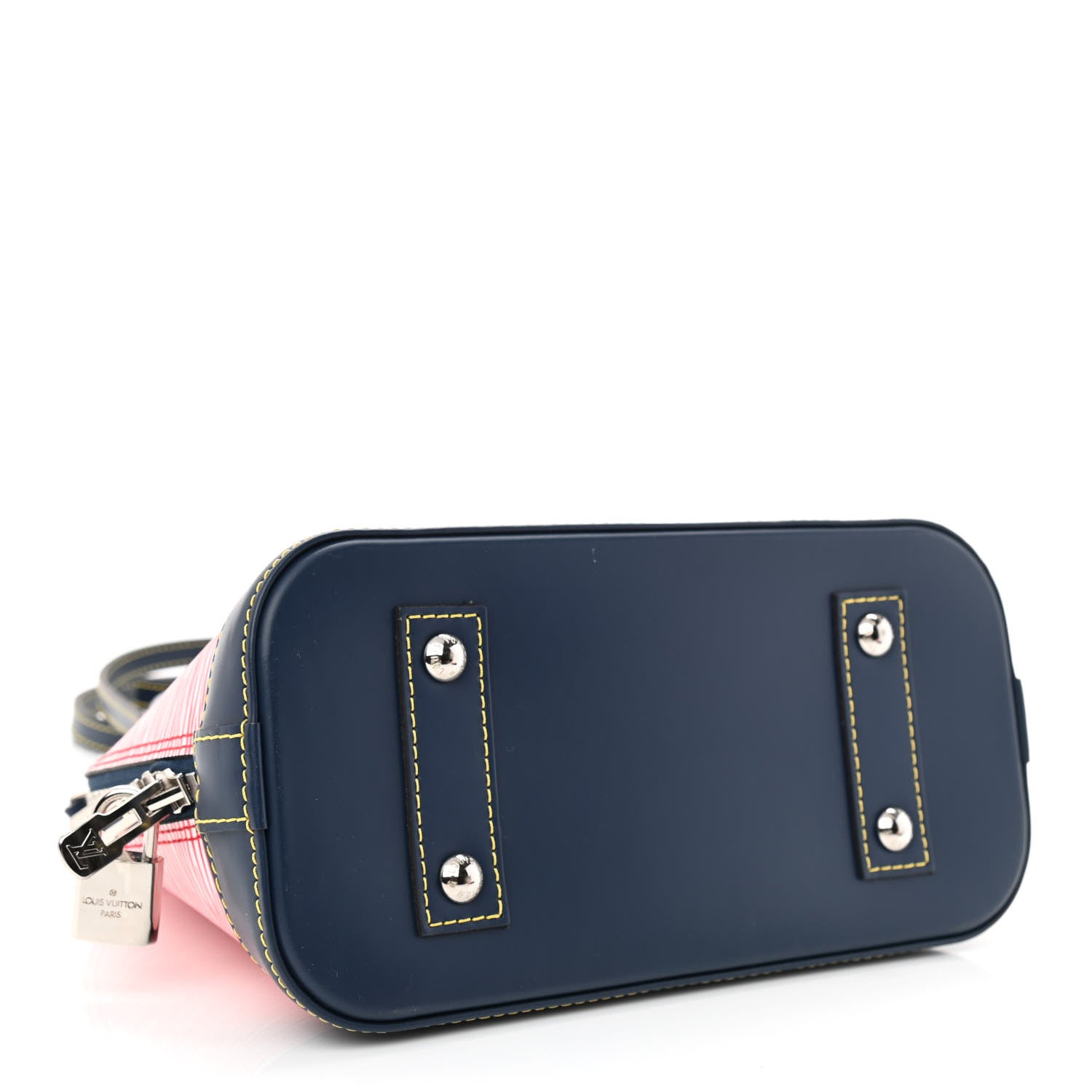 Louis Vuitton Epi Alma BB Denim Red 4 of 11