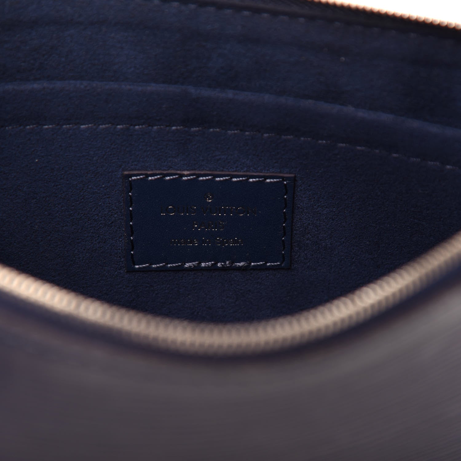 Louis Vuitton Epi Neverfull Pochette MM GM Indigo 6 of 7