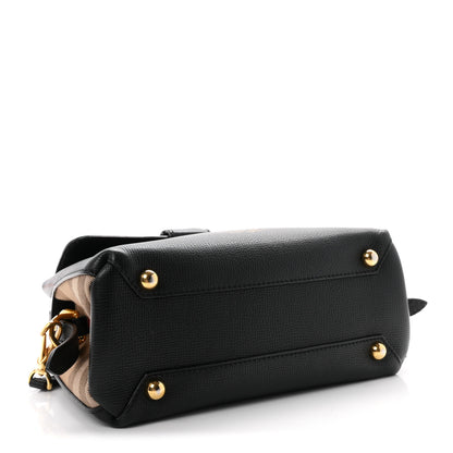 Burberry Derby Calfskin House Check Small Camberley Black 4 of 10