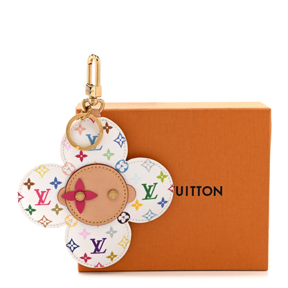 Louis Vuitton LV x TM Monogram Multicolor Vivienne Head Bag Charm White 5 of 5