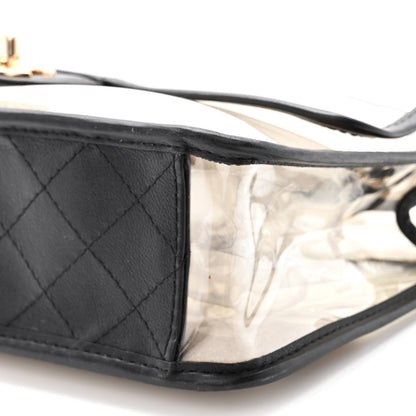 Chanel Lambskin PVC Sand By The Sea Flap With Pearl Strap Black 10 of 10