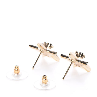 Chanel Metal CC Star Earrings Gold 3 of 5