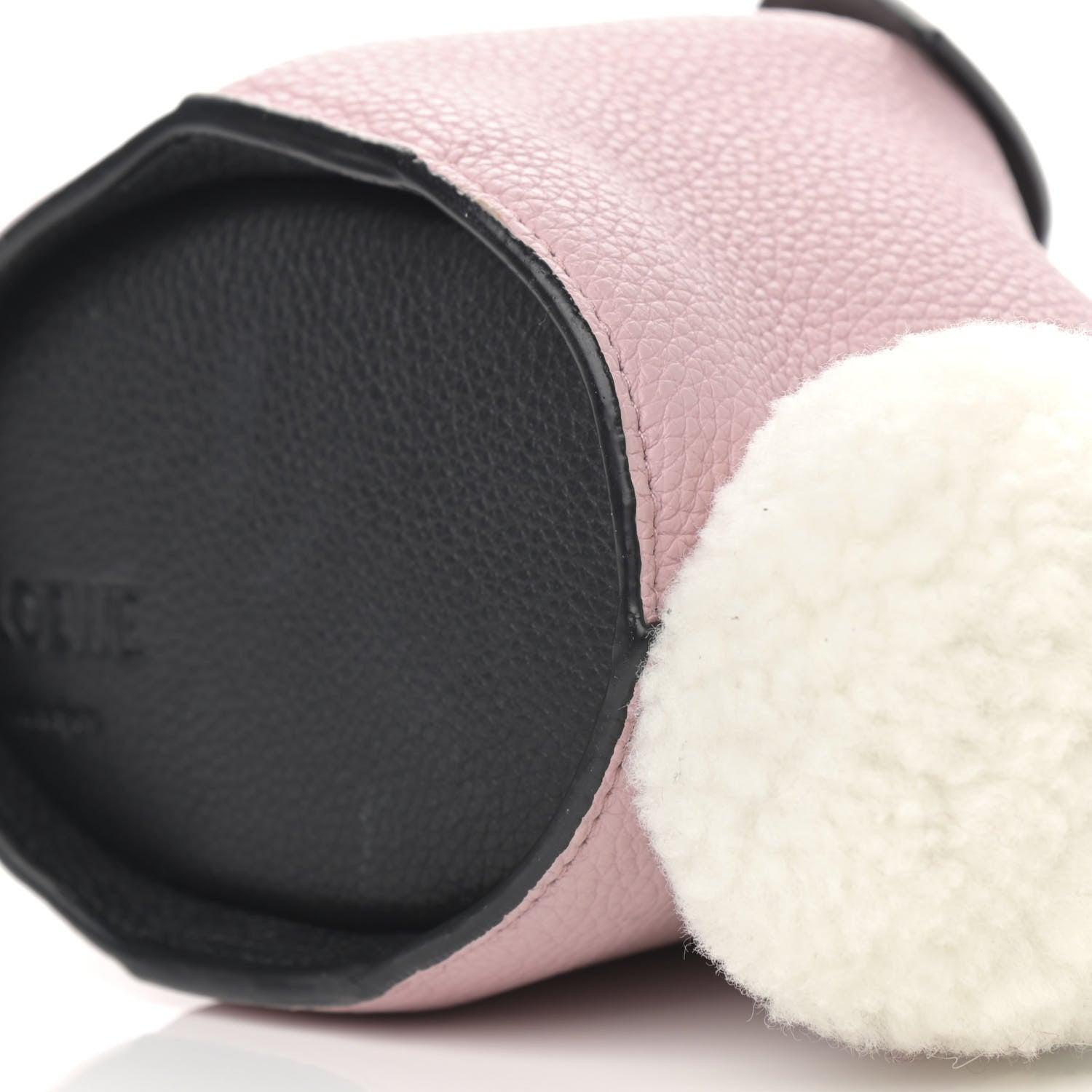 Loewe Calfskin Shearling Mini Bunny Crossbody Bag Pink 10 of 11