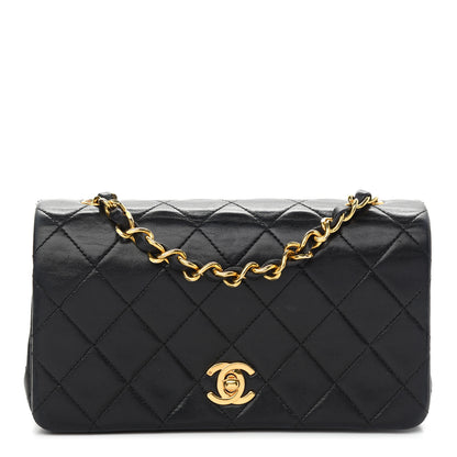 Chanel Lambskin Quilted Small Single Flap Black 1 of 8