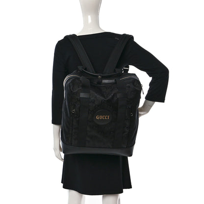Gucci Econyl Nylon Monogram Off The Grid Tote Backpack Black 2 of 8
