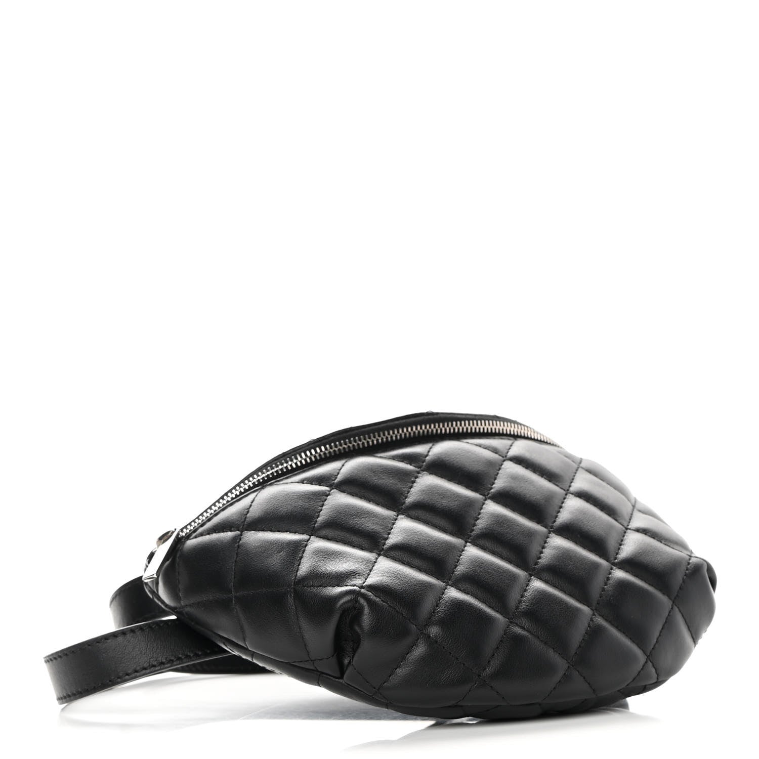 Chanel Lambskin Quilted Waist Belt Bag Black 4 of 11