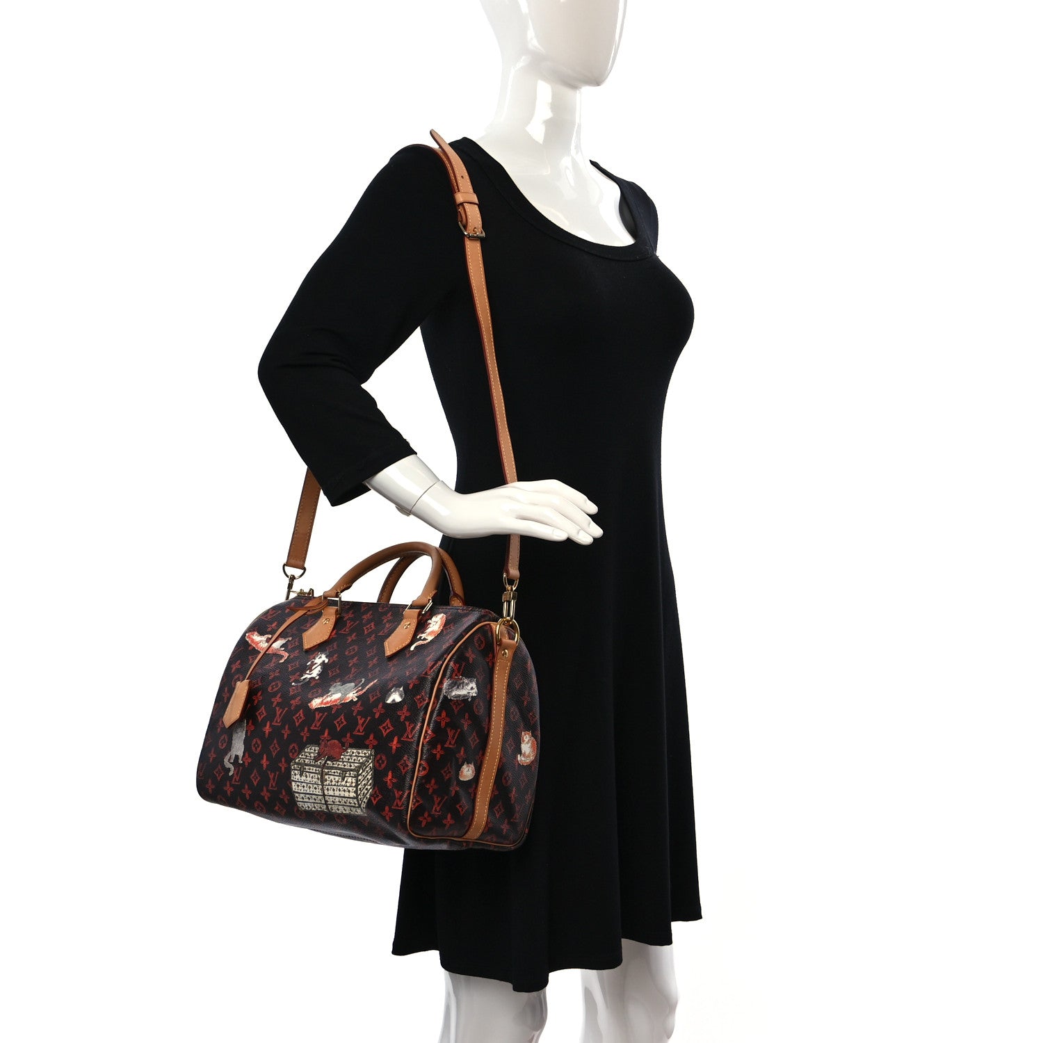 Louis Vuitton Catogram Speedy Bandouliere 30 Marron 2 of 11