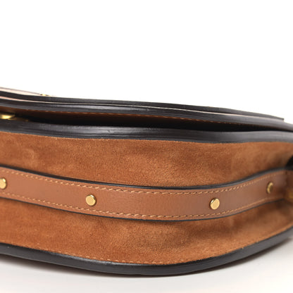 Chloe Calfskin Suede Small Nile Bracelet Bag Caramel 8 of 10