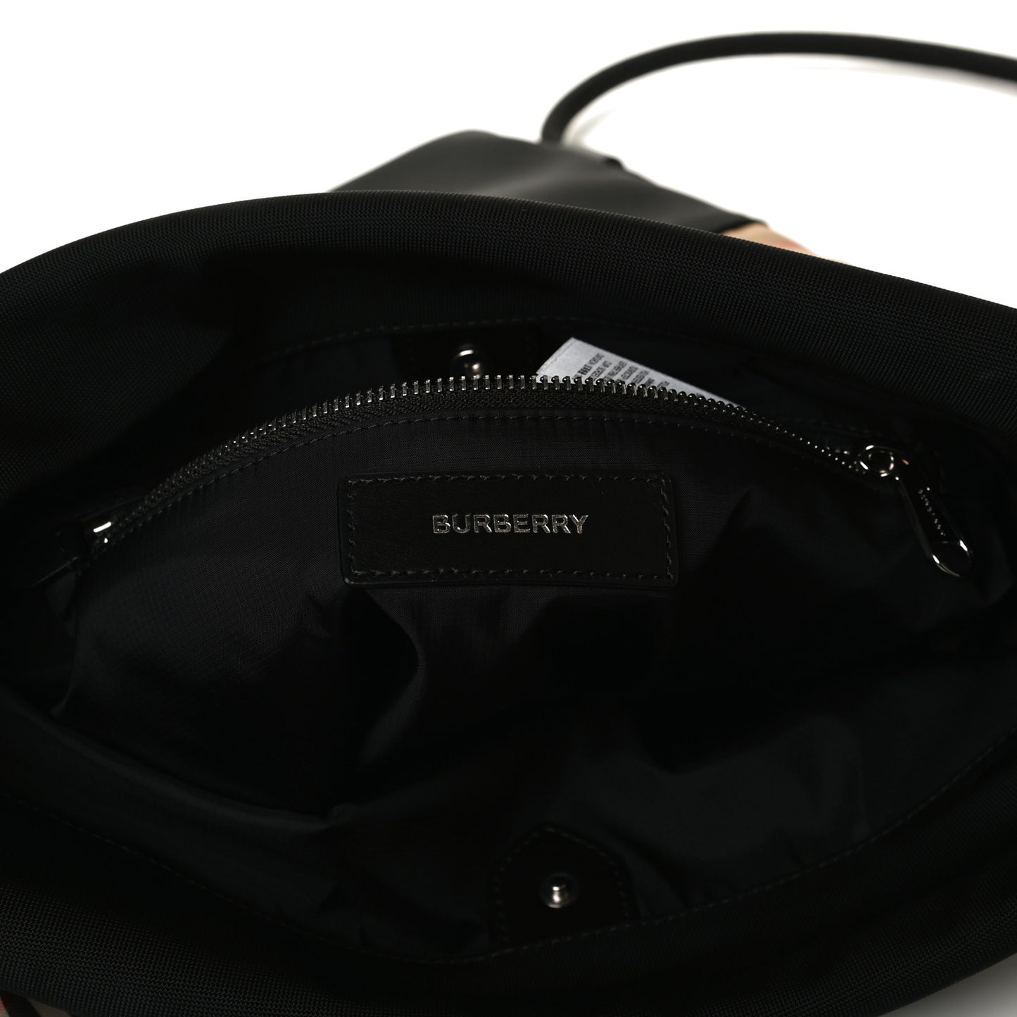 Printed Canvas Drawstring Bachpack Black