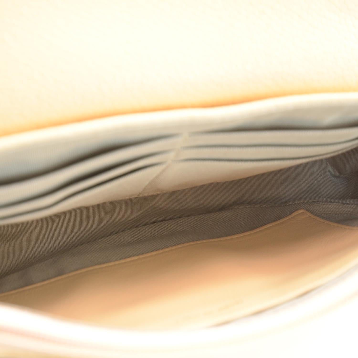 Chanel Caviar Half Moon Wallet On Chain WOC Beige Clair 7 of 10