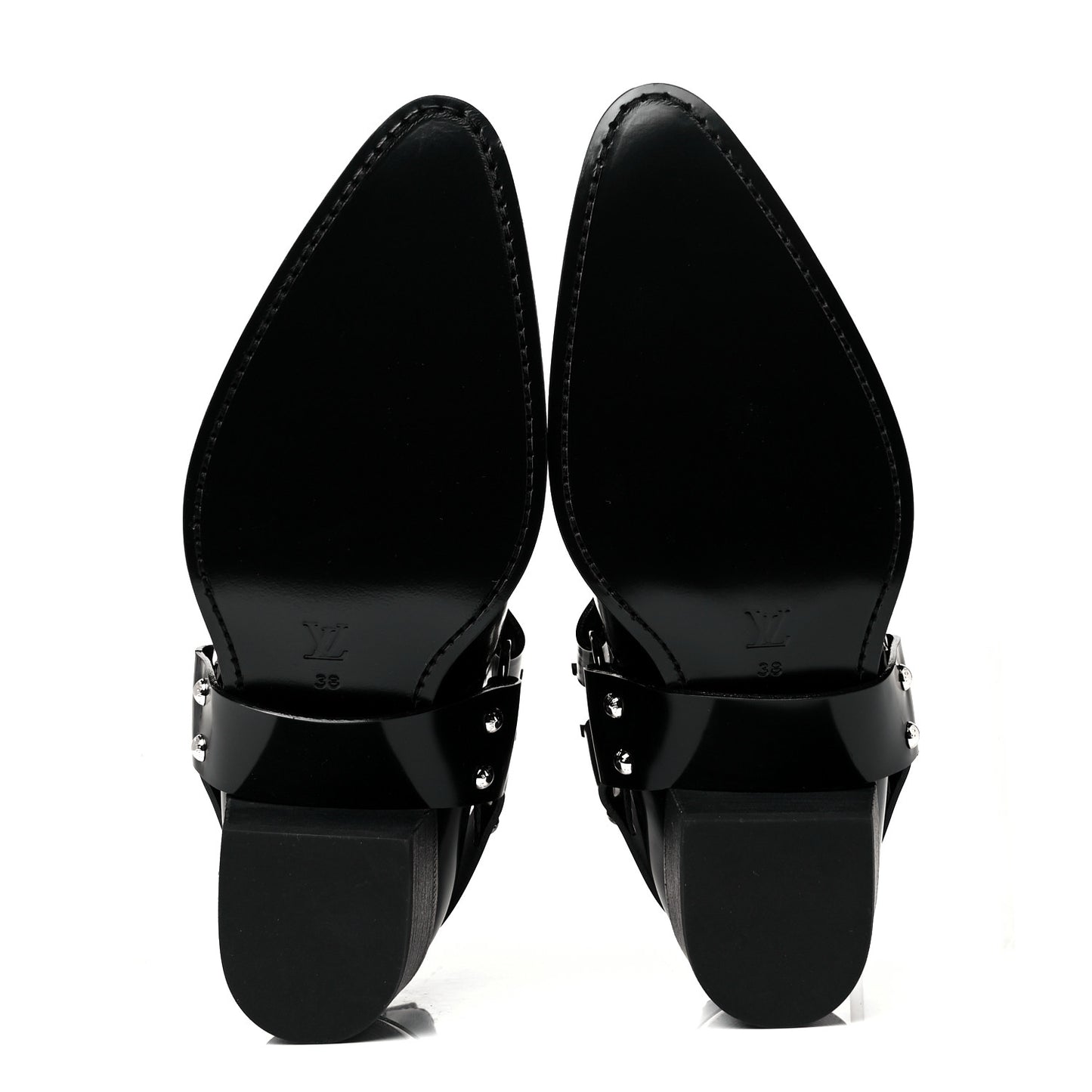 Calfskin Monogram Rhapsody Ankle Boots 38 Black