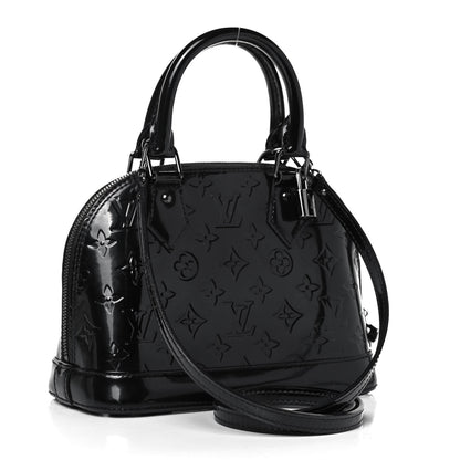 Louis Vuitton Vernis Alma BB Noir Magnetique 3 of 9
