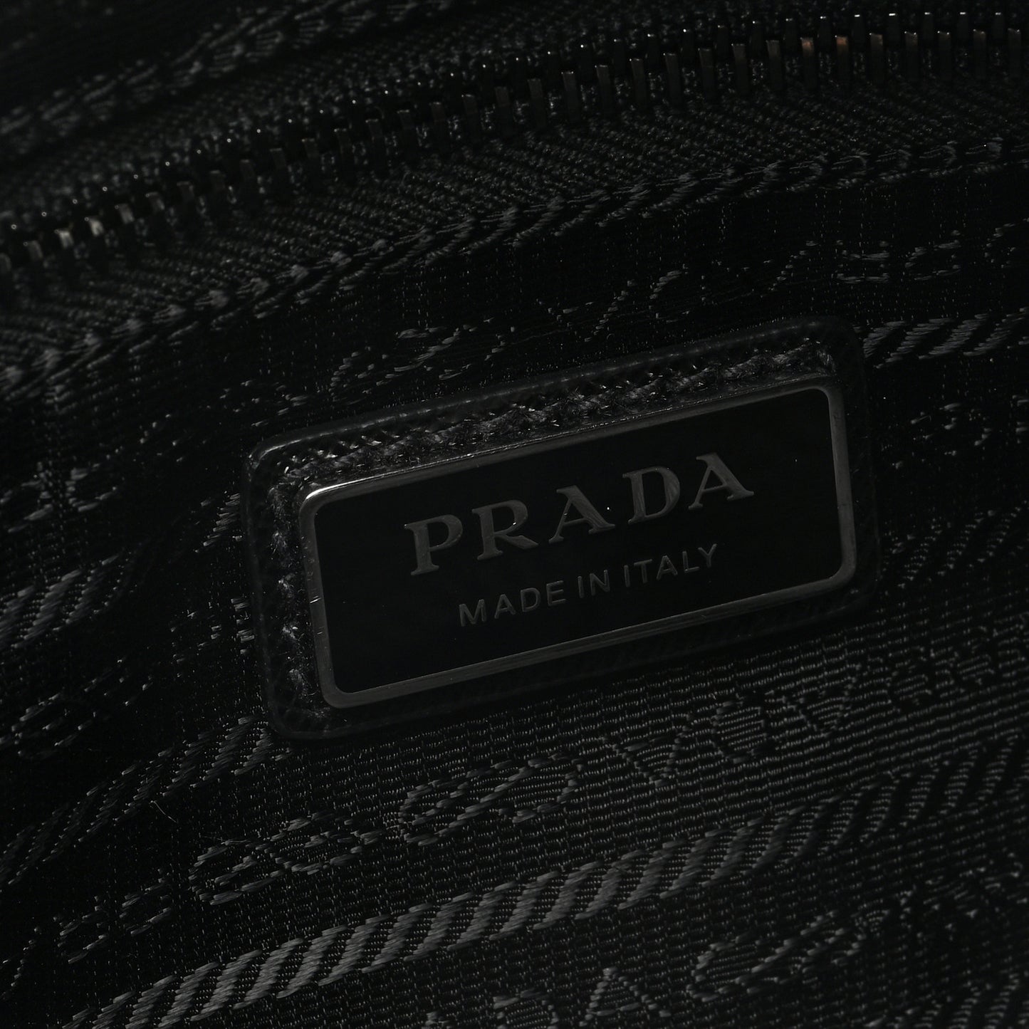 Re-Nylon Saffiano Belt Bag Black