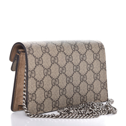 Gucci GG Supreme Monogram Super Mini Dionysus Shoulder Bag Taupe 3 of 9