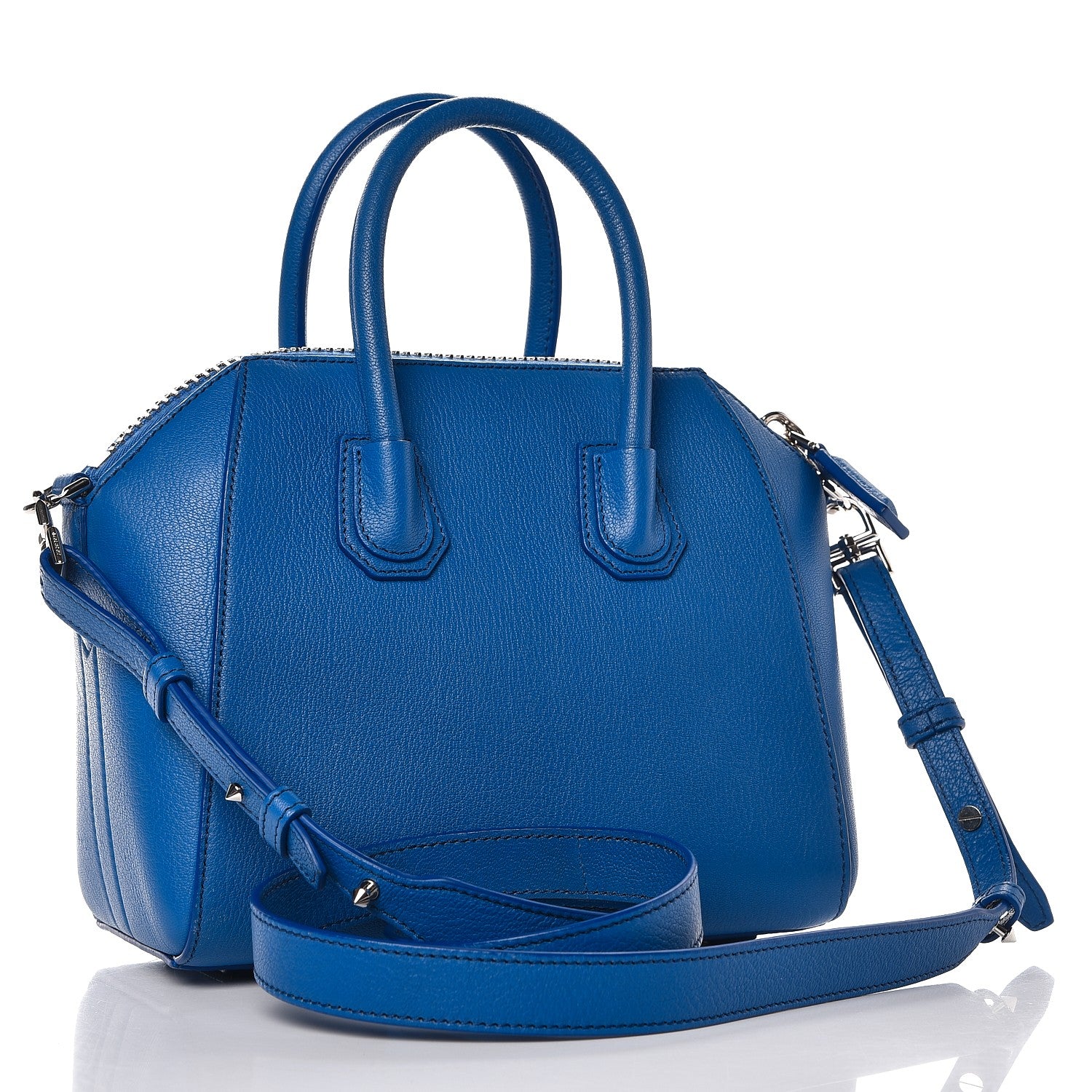 Givenchy Sugar Goatskin Mini Antigona Indigo Blue 3 of 11