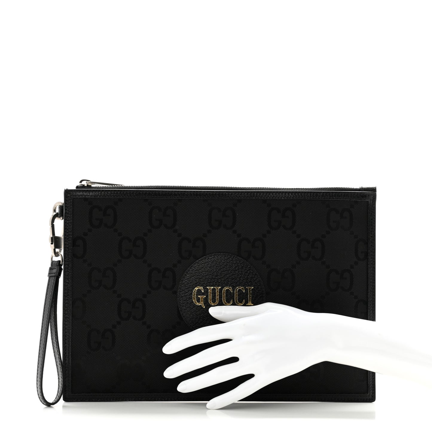 Econyl Nylon Monogram Off The Grid Zip Pouch Black