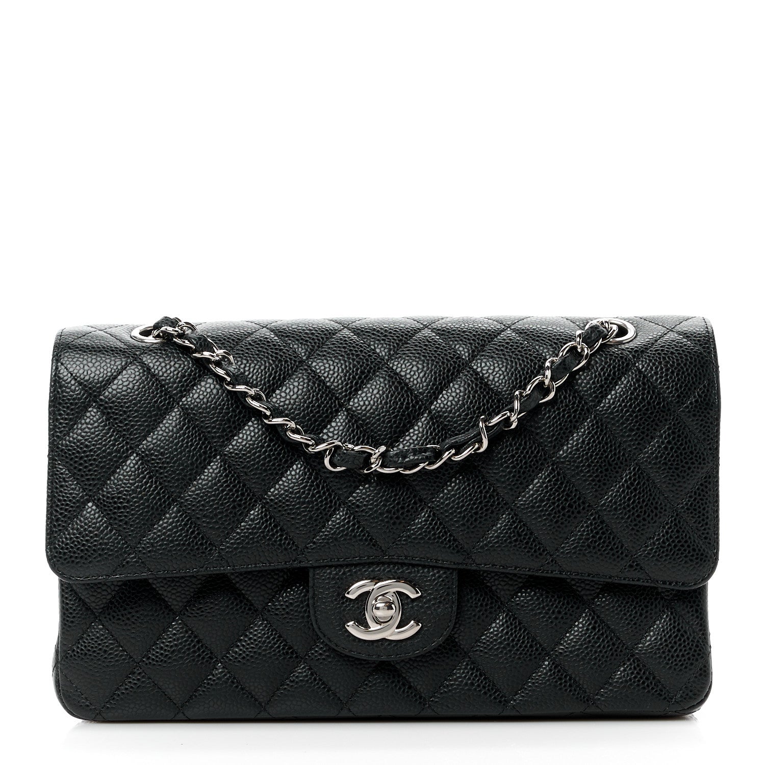 Chanel Caviar Quilted Medium Double Flap Black 1 of 14