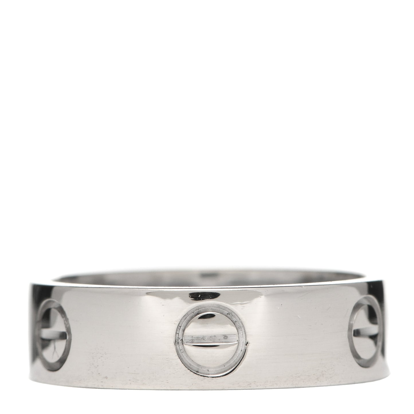 18K White Gold 5.5mm LOVE Ring 58 8.25