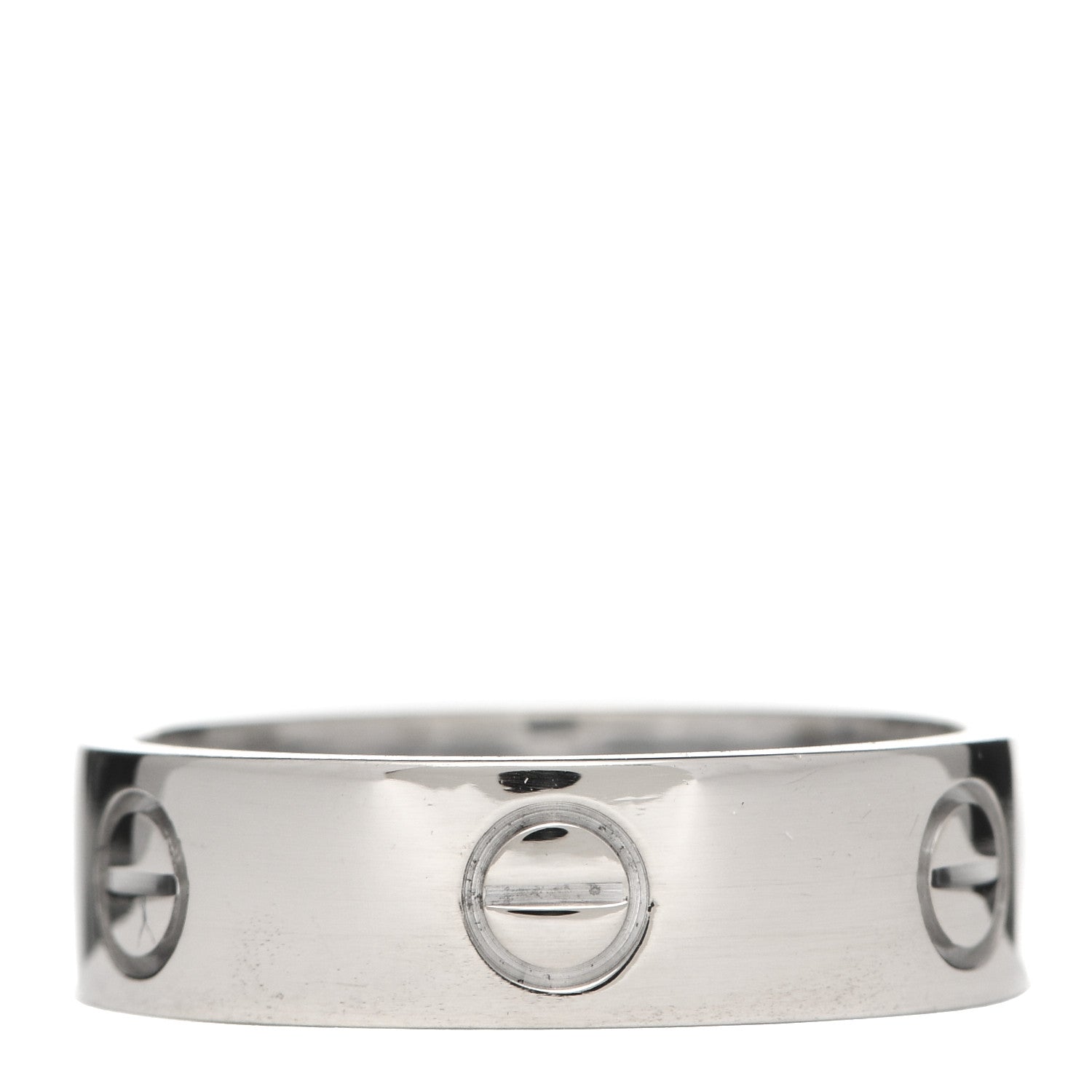 Cartier 18K White Gold 5.5mm LOVE Ring 58 8.25 3 of 4