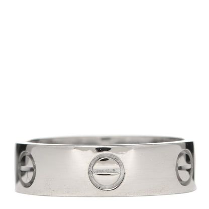 Cartier 18K White Gold 5.5mm LOVE Ring 58 8.25 3 of 4