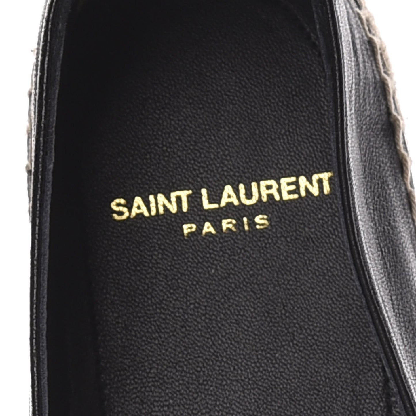 Nappa Embossed Stars Espadrilles 39 Black